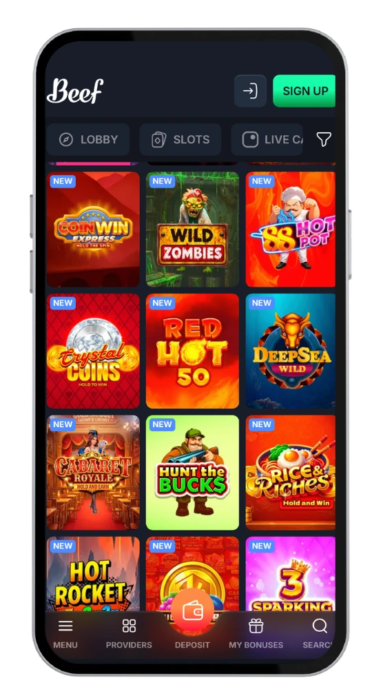 Beef online casino